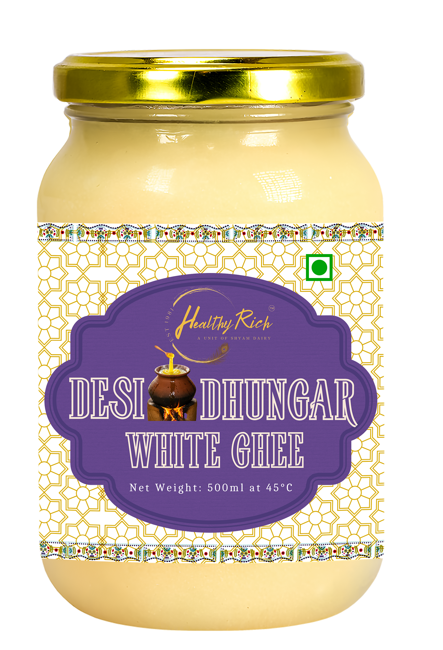 Desi Dhungar White Ghee 500ml