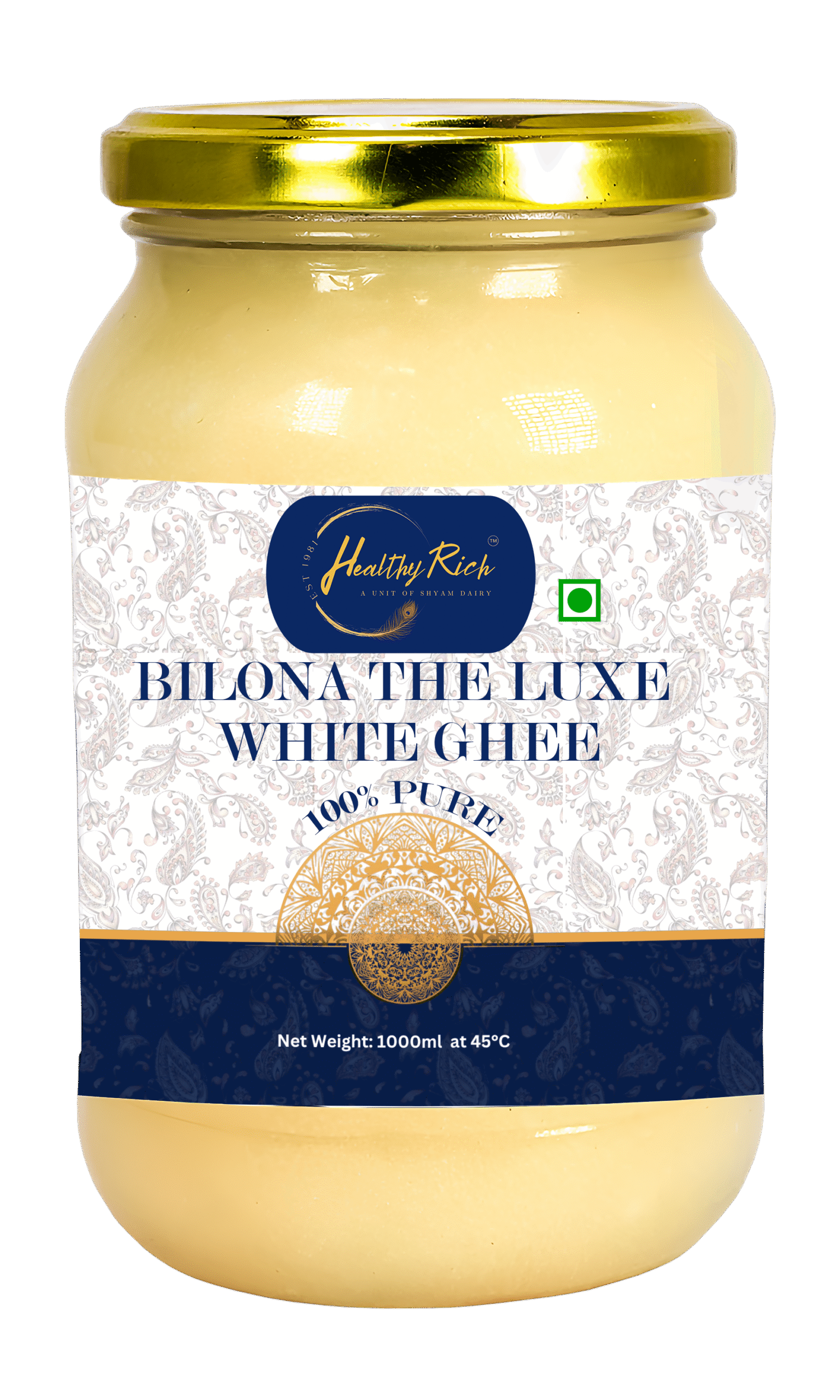 Bilona The Luxe White Ghee 1000ml Bottle 01